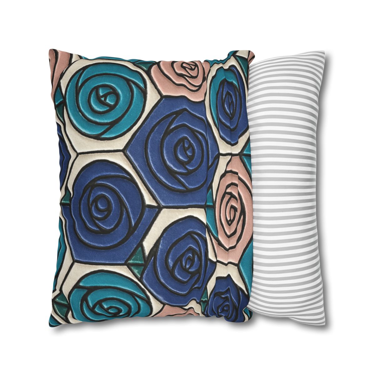Bud Spiral Mosaic Tiles stylish decorative pillowcases