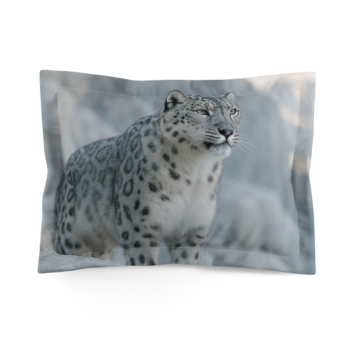 High Peak Ghost Snow Leopard stylish throw pillows