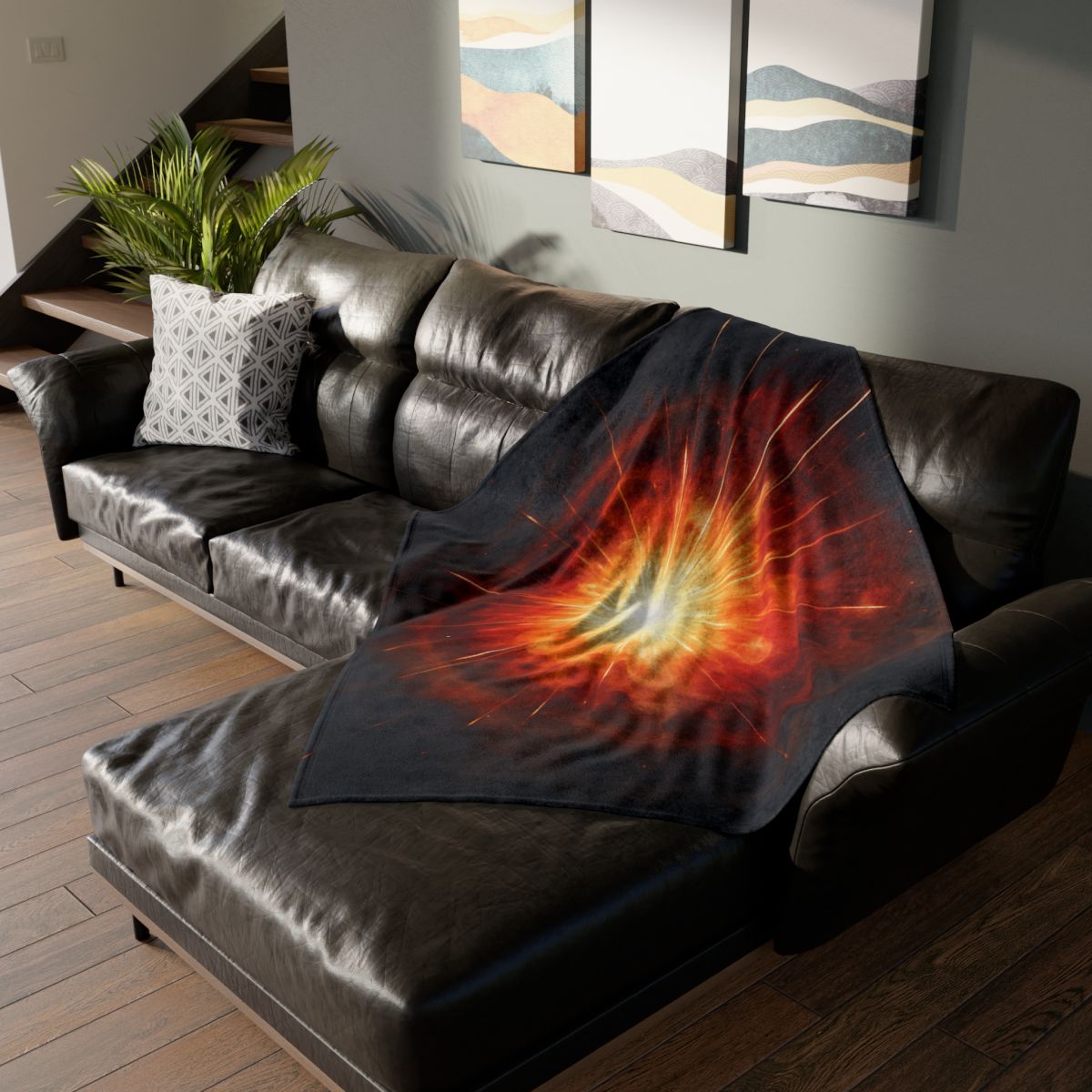 Starburst Petal Shockwave decorative home blankets