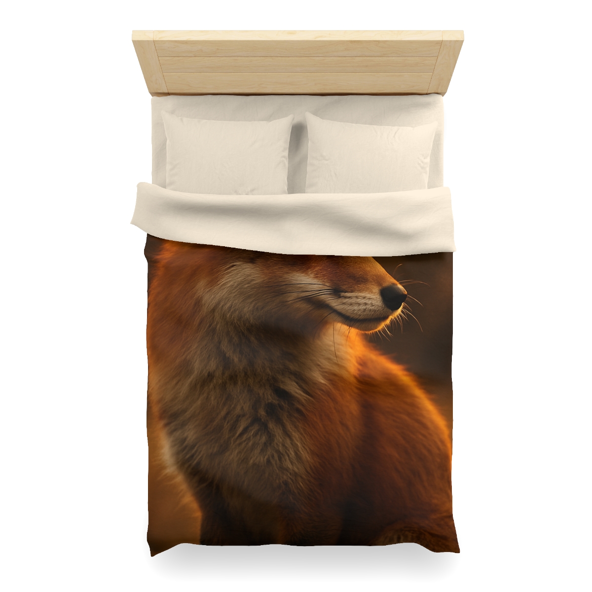 Crimson Whisper Red Fox warm winter duvets