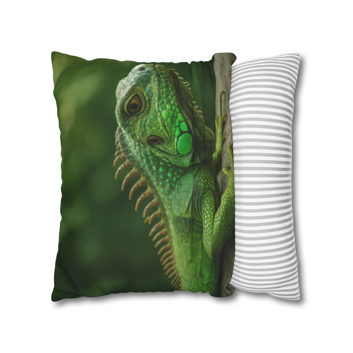 Stone Watcher Green Iguana custom pillow cases