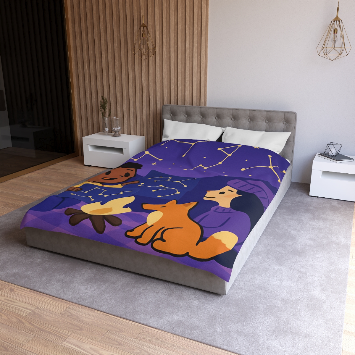 Constellation Camping soft comforter duvets