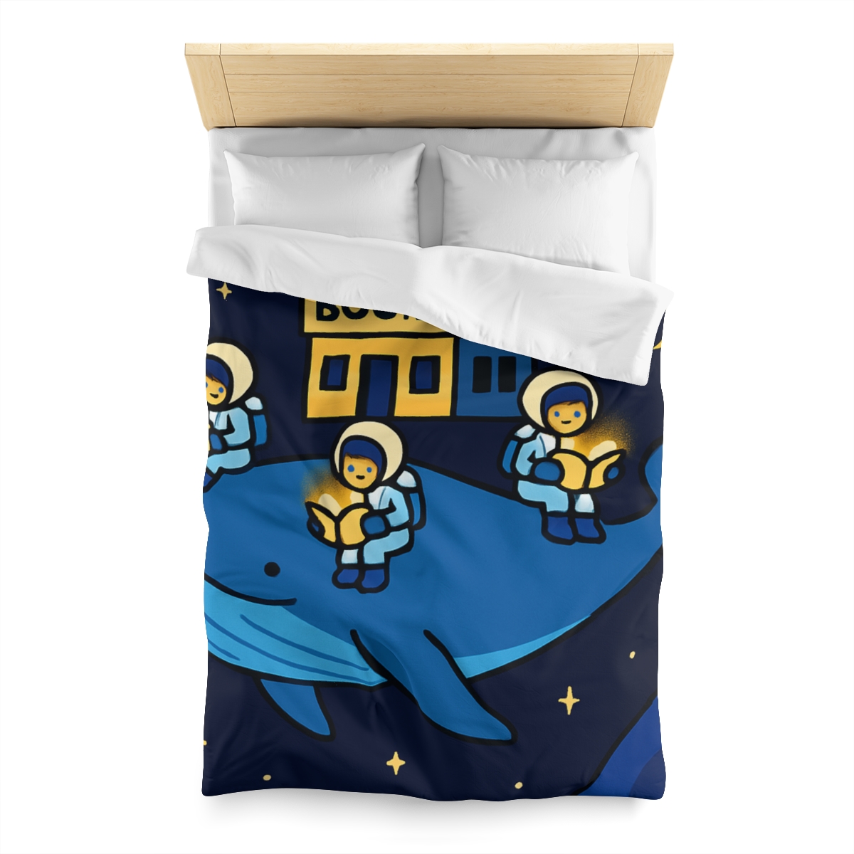 Starlight Library On A Floating Whale trendy bedroom duvets