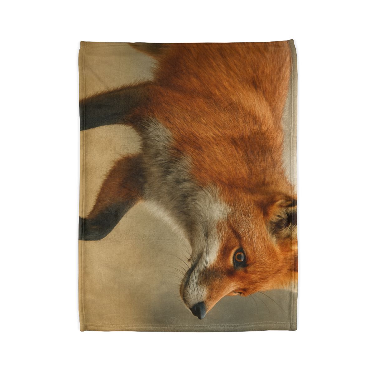 Eclipse Drift Red Fox personalized cozy blankets