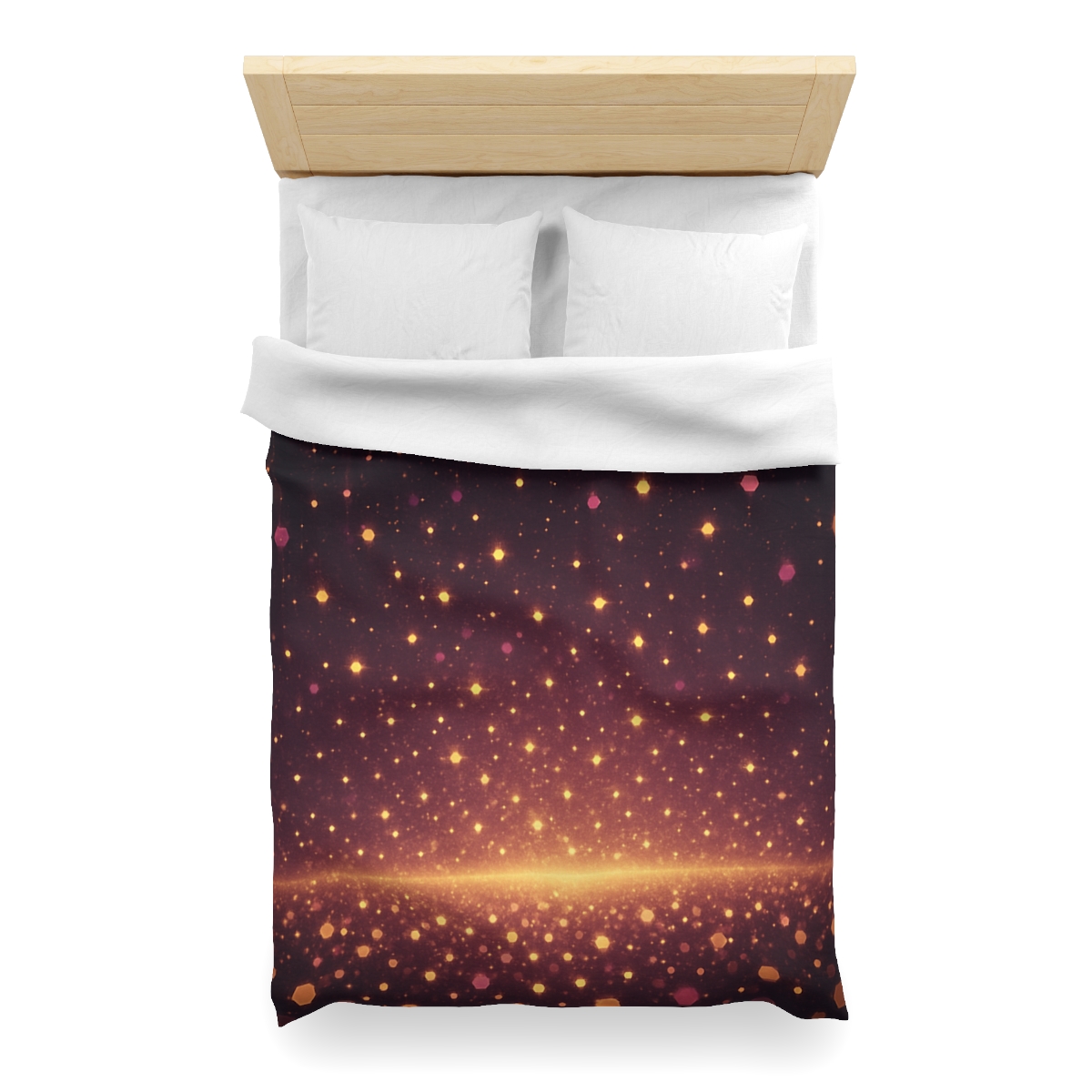 Photon Rain Mosaic designer printed duvets