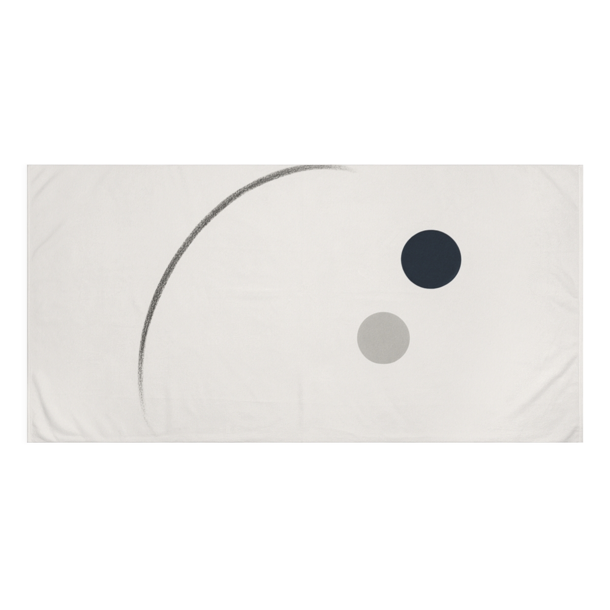 Orbital Arc And Twin Circles stylish beach towels