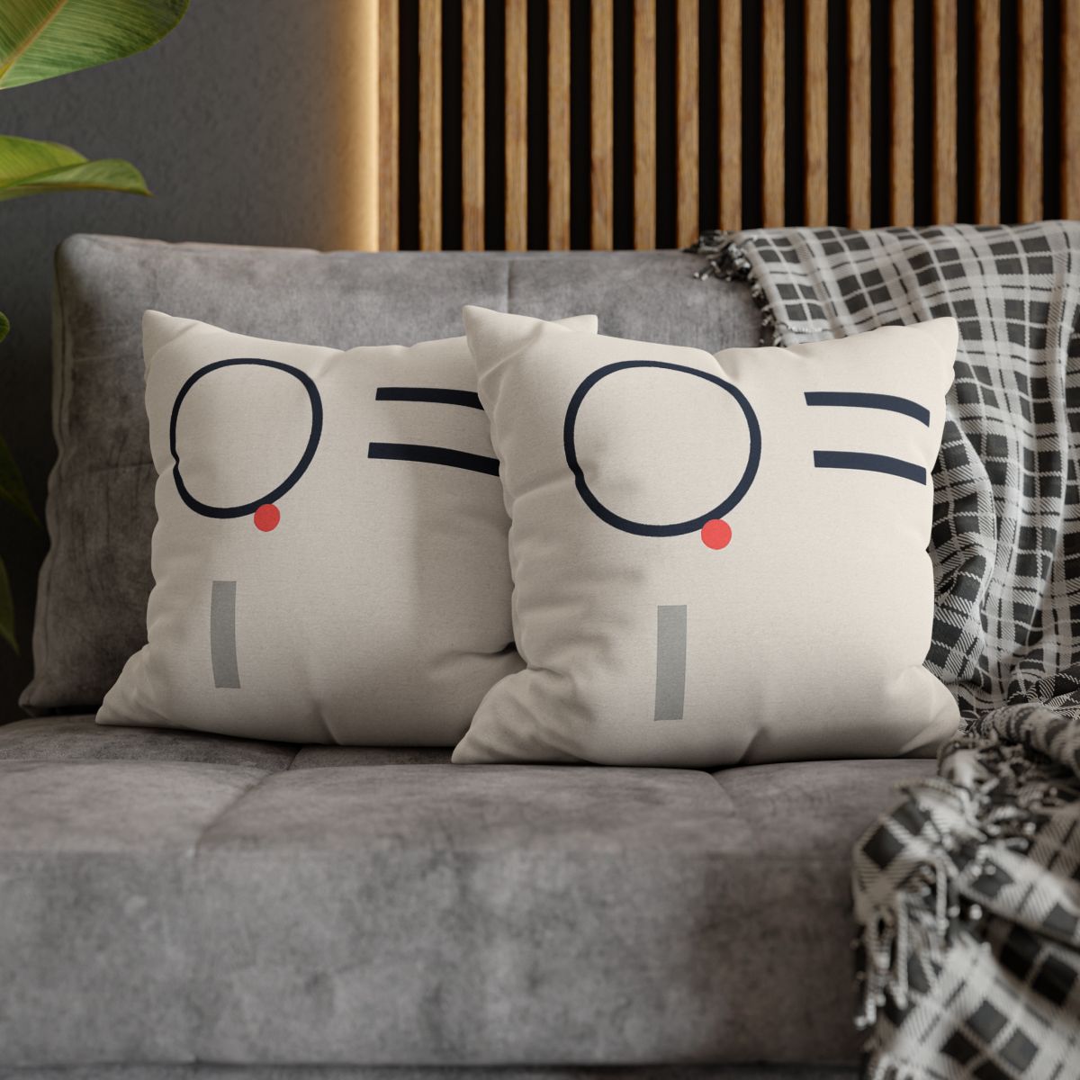 Quiet Orbit With Offset Bars designer print pillow cases