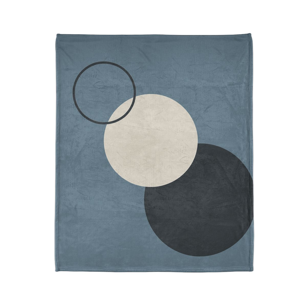 Staggered Circle Trio designer printed blankets