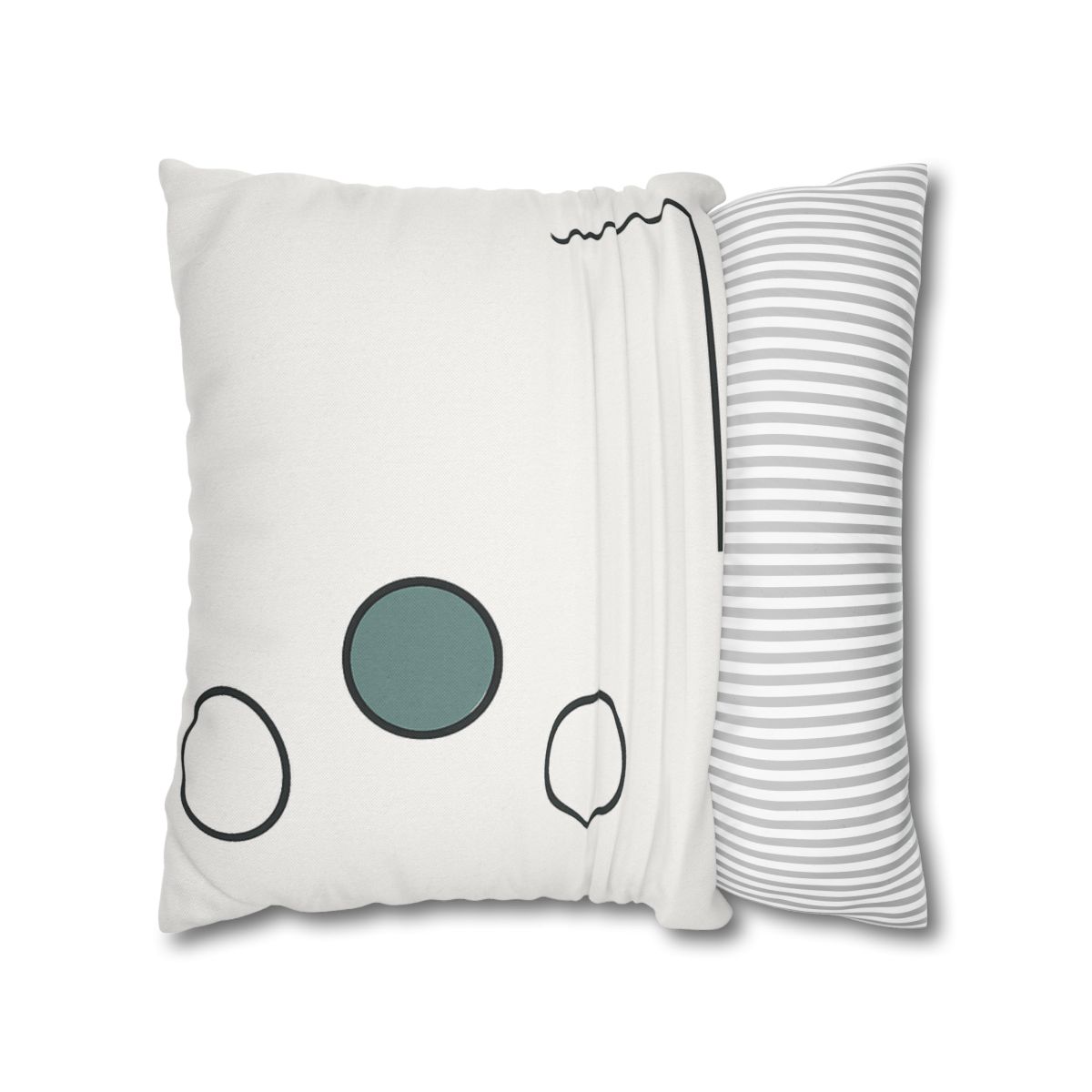 Triad Circles With Corner Frame Pause unique gift pillow cases
