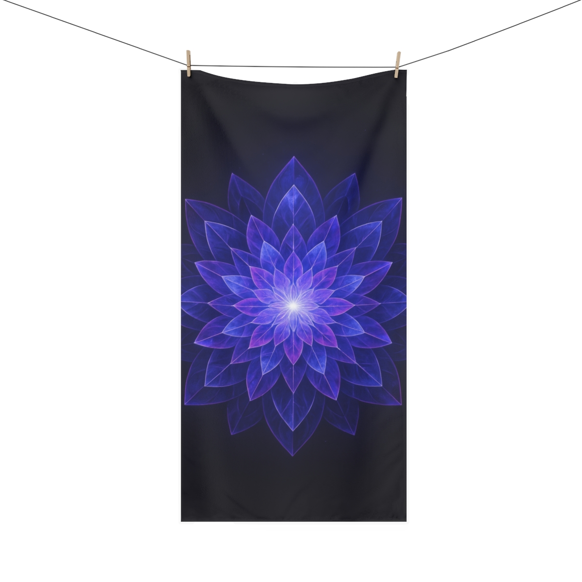 Petal Prism Mandala trendy hand towels
