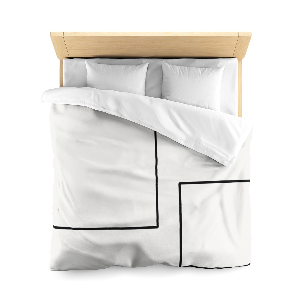 Offset Rectangle Pair With Anchor Line soft comforter duvets