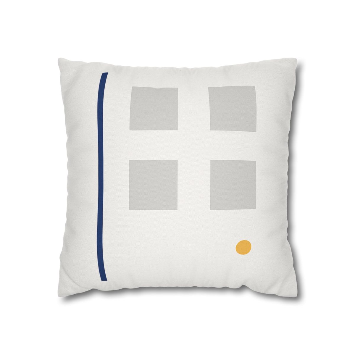 Sparse Grid With Missing Corner And Accent Point designer print pillow cases