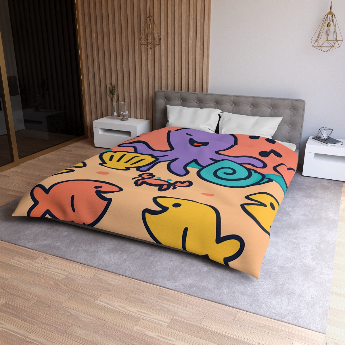 Coral Concert Undersea unique patterned duvets