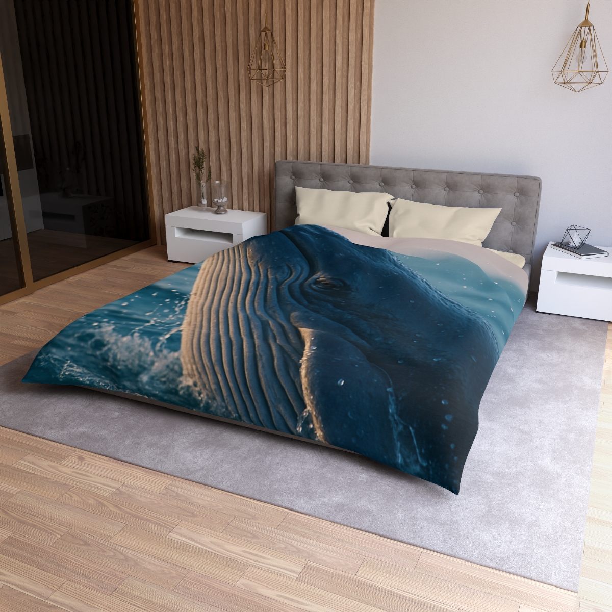 Ocean Song Blue Whale soft comforter duvets