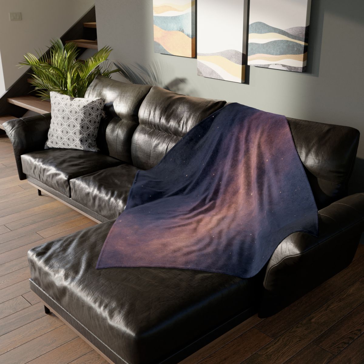 Spectral Dustfall Drift stylish throw blankets