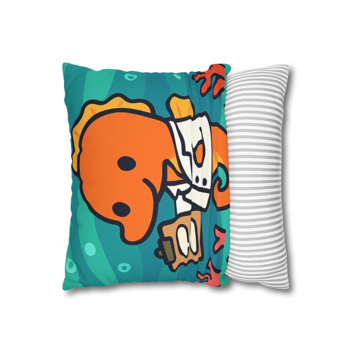 Aurora Reef Seahorse Scientist designer print pillow cases