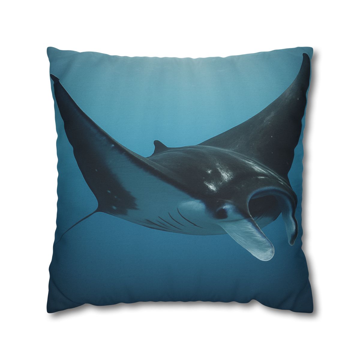 Manta Ray Silent Glide designer print pillow cases