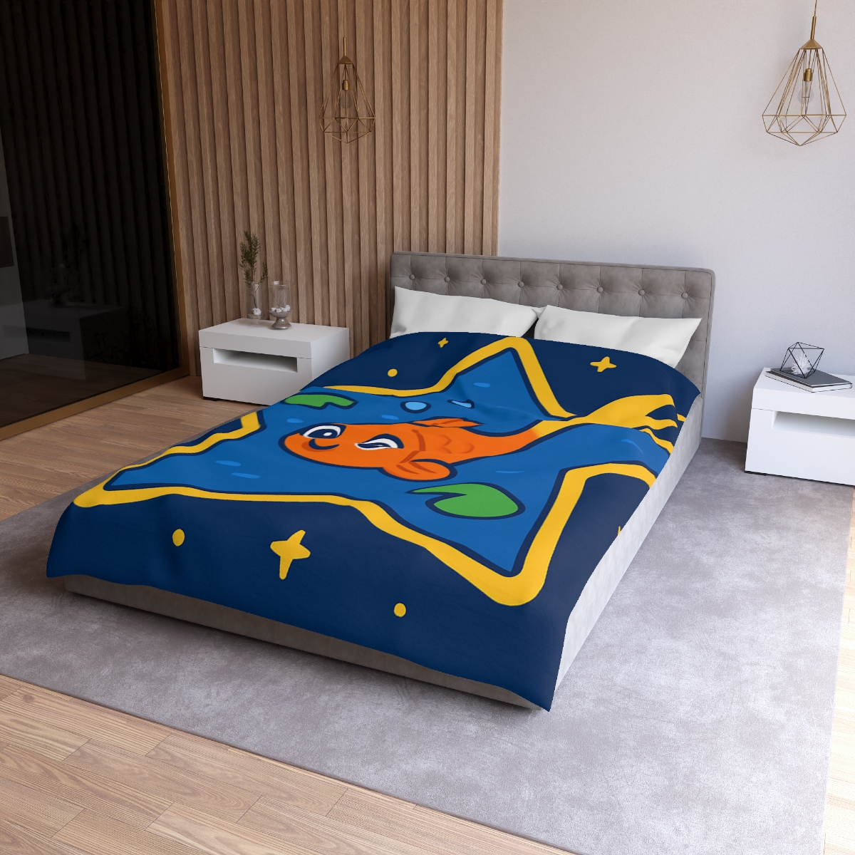 Comet Koi And The Star Pond warm winter duvets