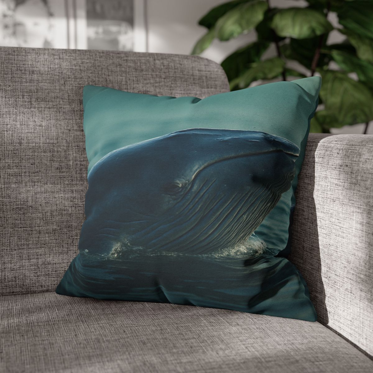 Ocean Song Blue Whale custom pillow cases