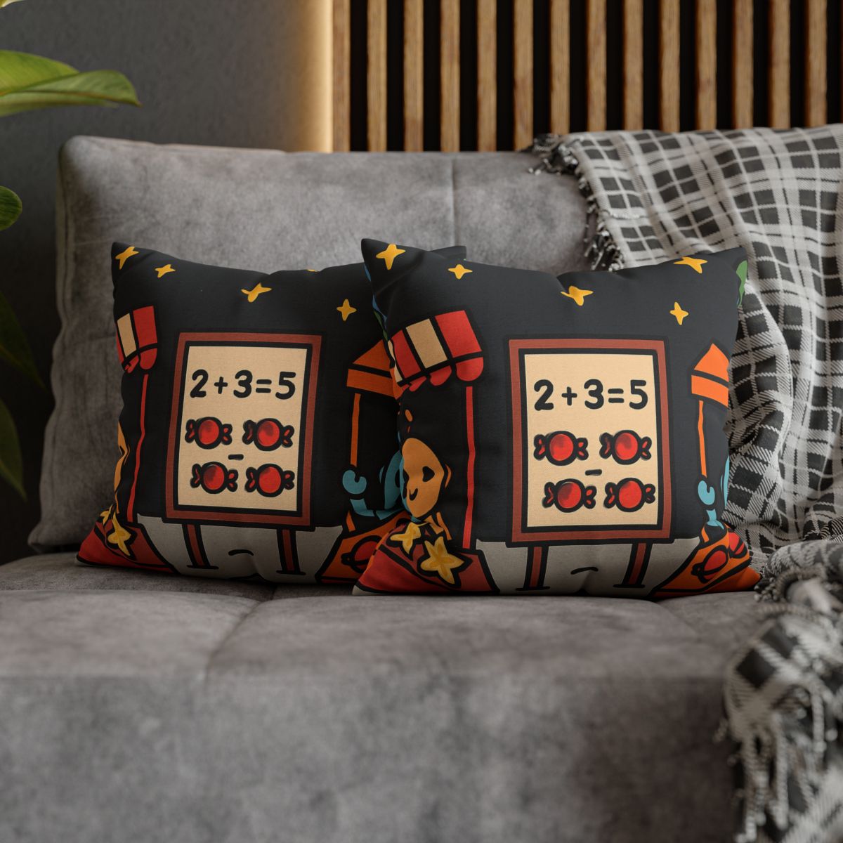 Moonlight Market Run By Friendly Robots custom pillow cases