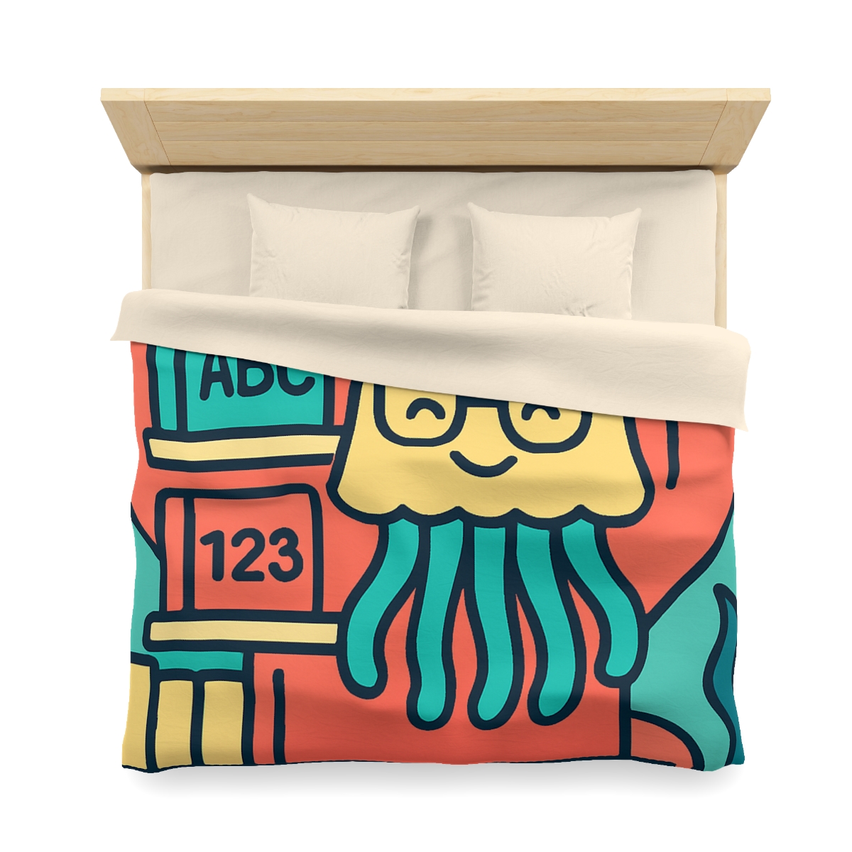 Nebula Jellyfish Library personalized bedding duvets