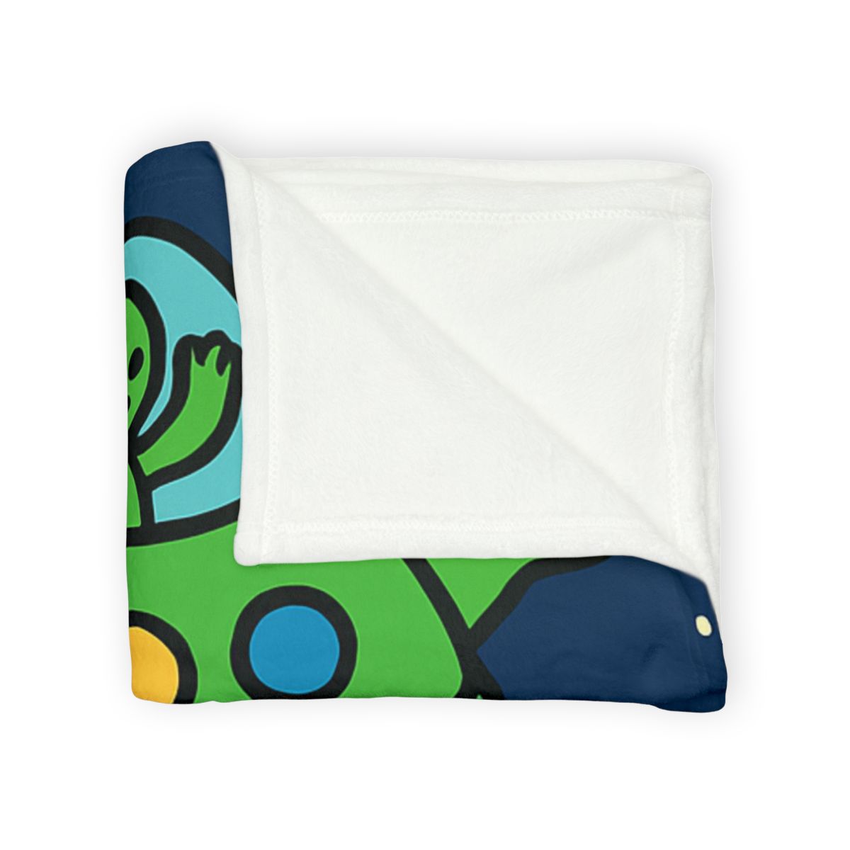 Time Traveling Turtle Spaceship trendy patterned blankets