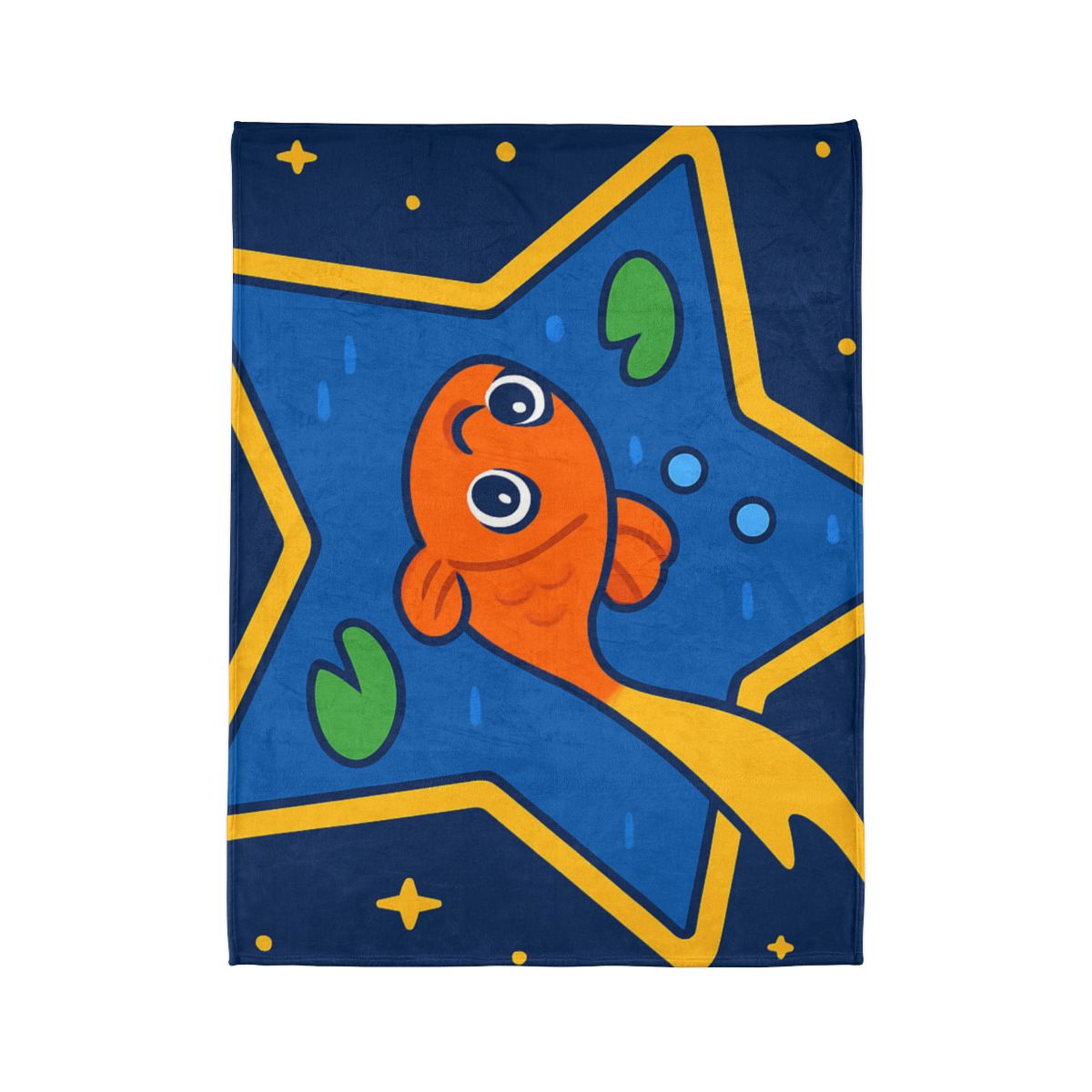 Comet Koi And The Star Pond personalized cozy blankets