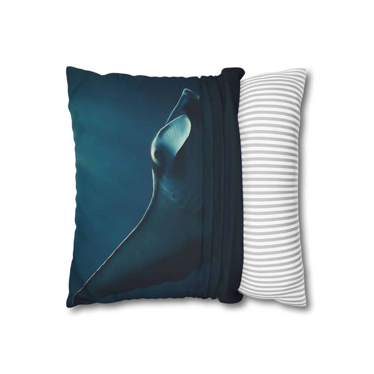 Starlit Glide Manta Ray stylish decorative pillowcases