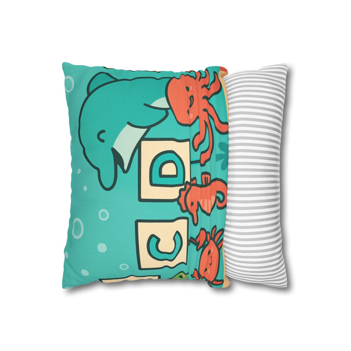 Coral Reef Alphabet Parade custom pillow cases
