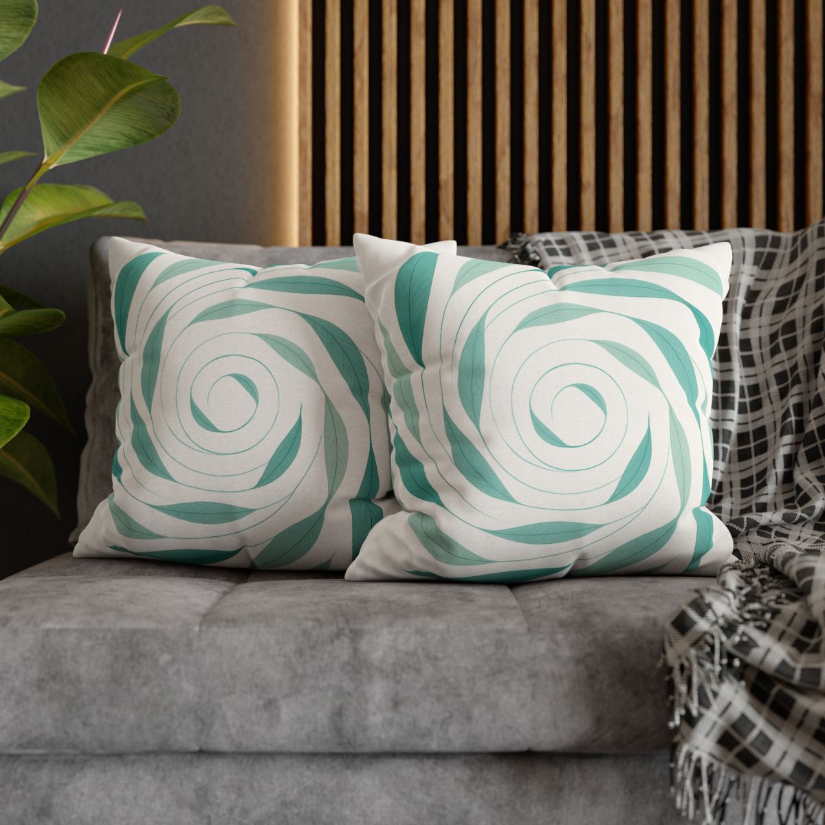 Orbiting Leaf Halo soft cotton pillow cases