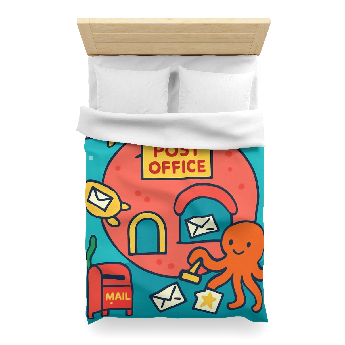 Coral Reef Planet Post Office soft comforter duvets
