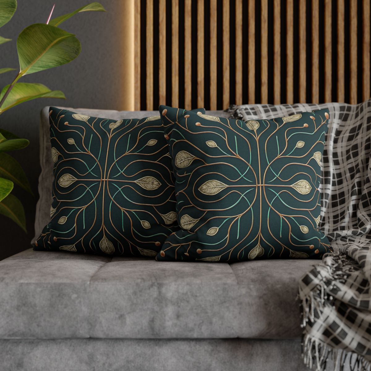 Vine Circuit Lattice unique gift pillow cases