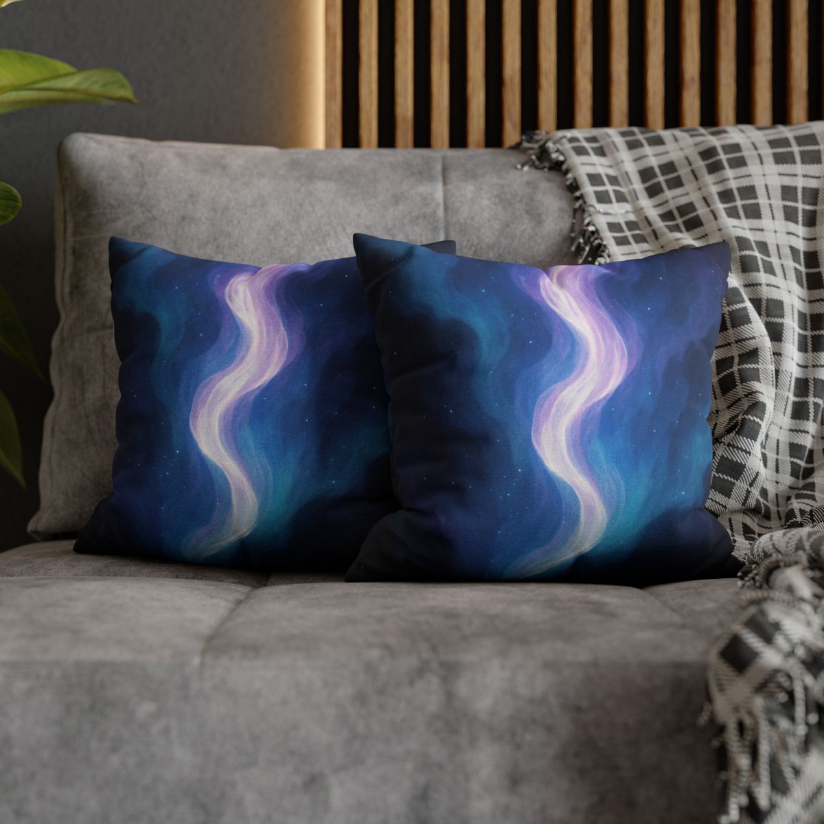 Electro Aurora Nebula Loom comfortable bedding pillow covers
