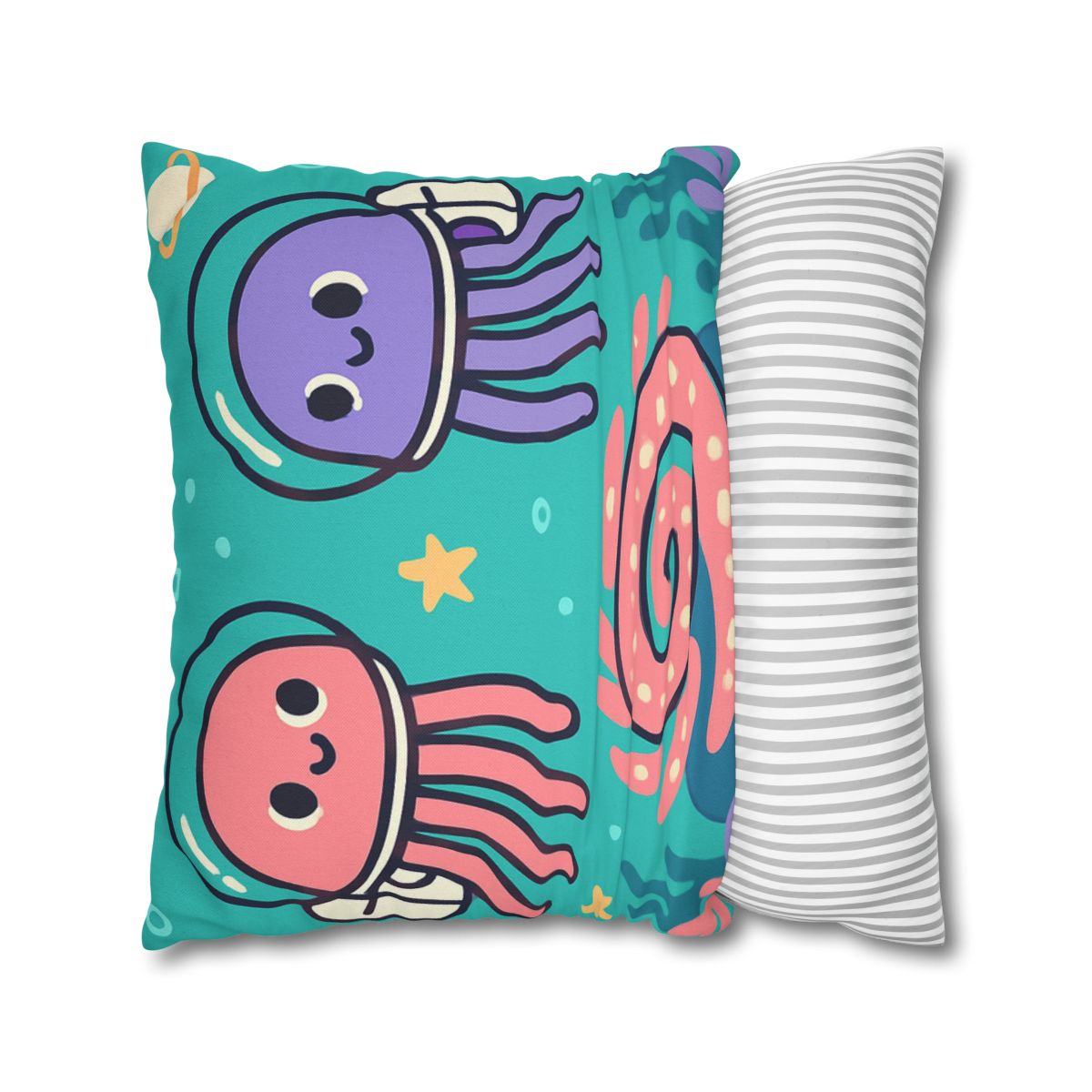 Jellyfish Astronauts In The Coral Nebula comfortable bedding pillow covers