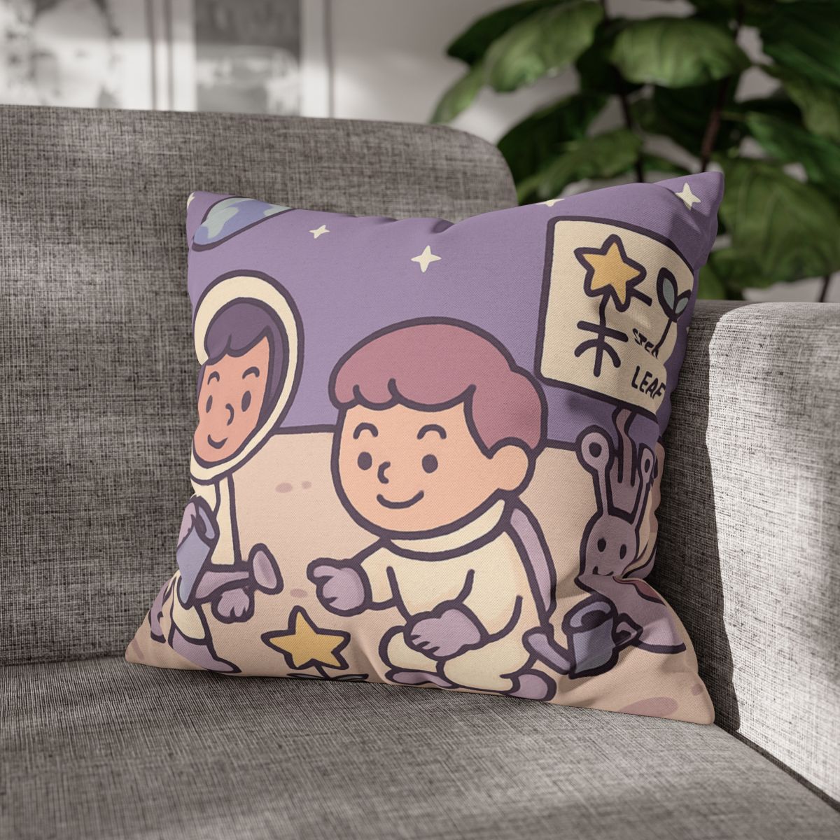 Moon Gardeners Planting Stardust Seeds soft cotton pillow cases