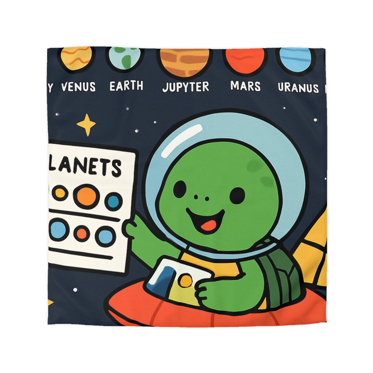 Solar Sail Turtle And The Planetary Parade stylish duvet covers