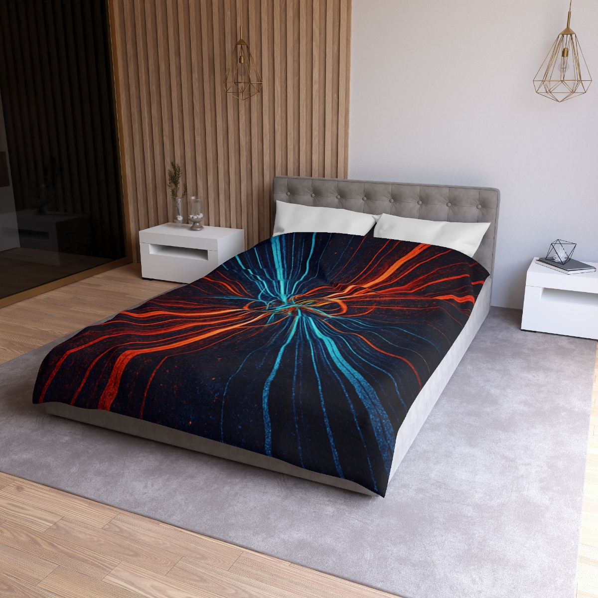Photon Burst Tapestry unique patterned duvets