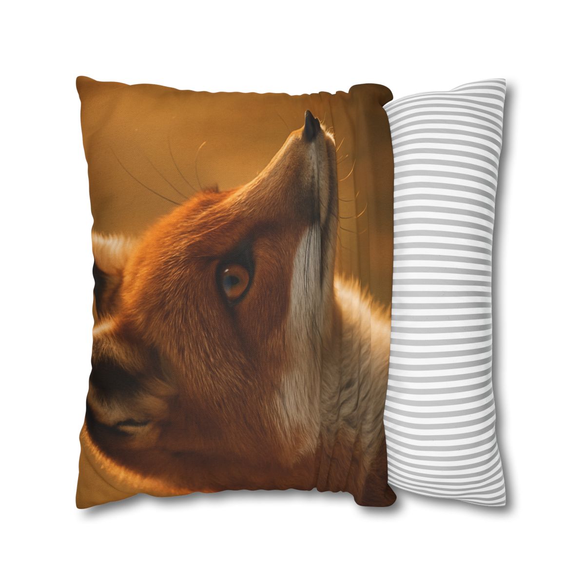Amber Gaze Red Fox comfortable bedding pillow covers