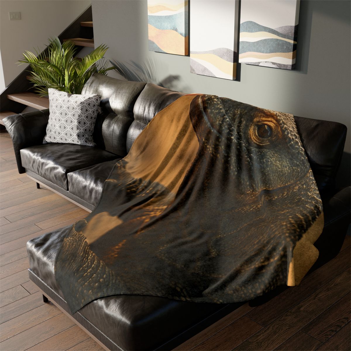 Molten Scale Komodo Dragon trendy patterned blankets