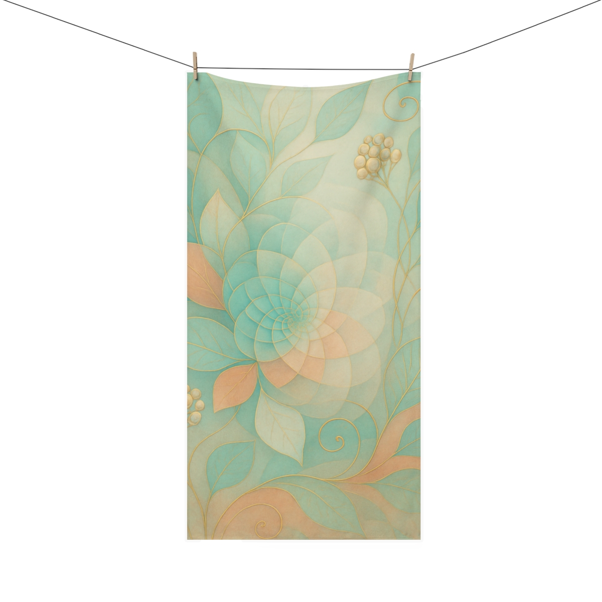 Petal Nebula Tessellation trendy hand towels