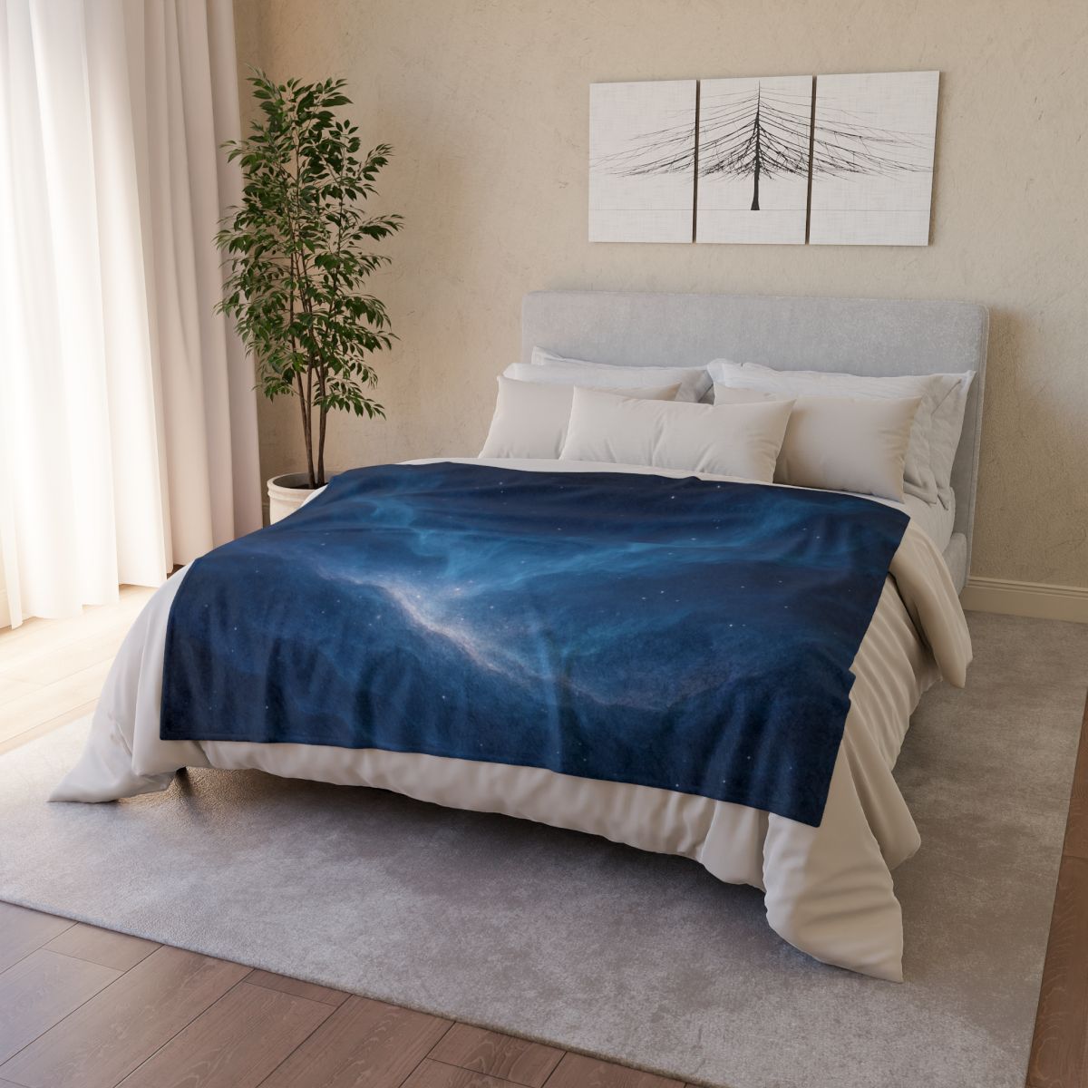 Nebula Tide Horizon personalized cozy blankets