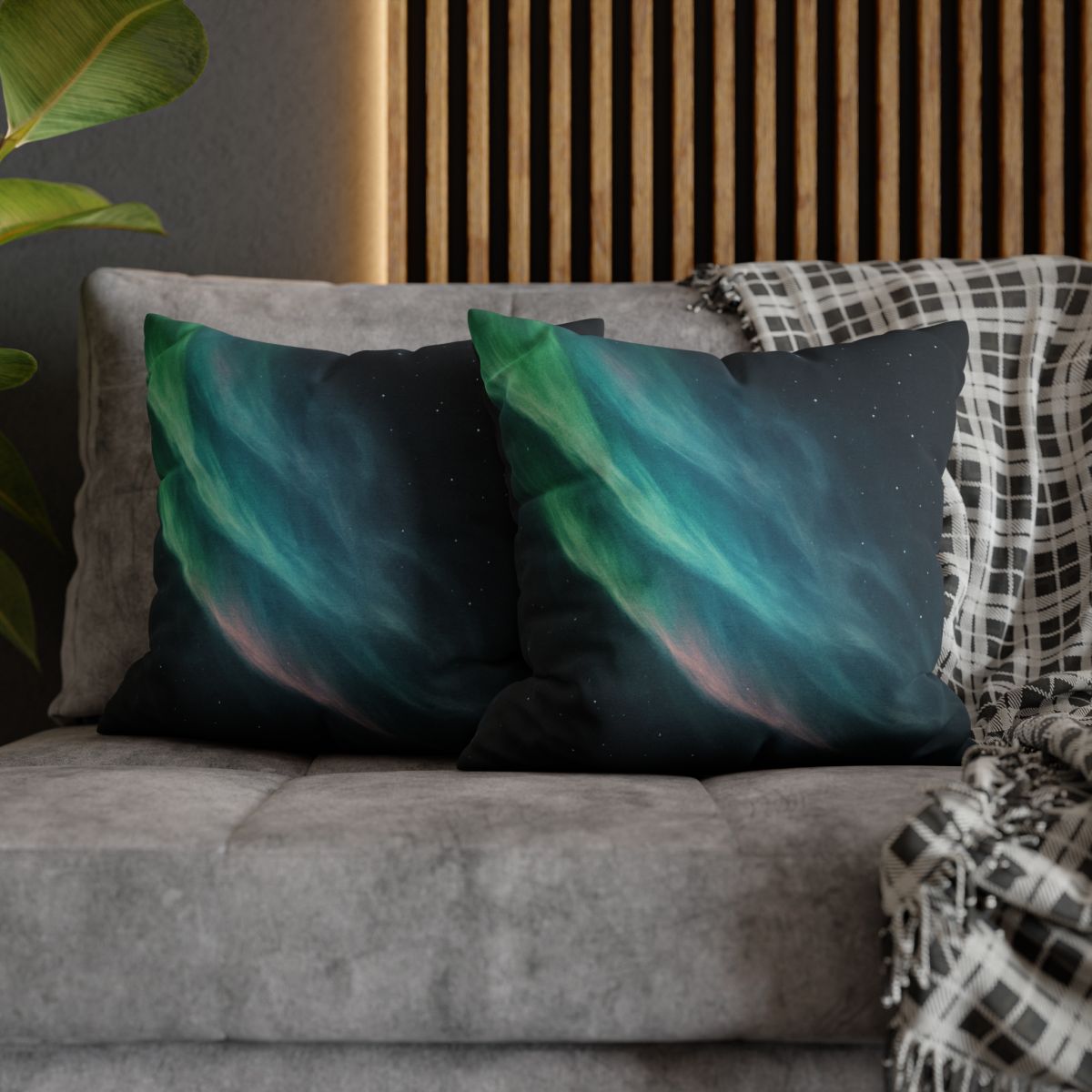 Aurora Veil Starstream personalized pillow covers