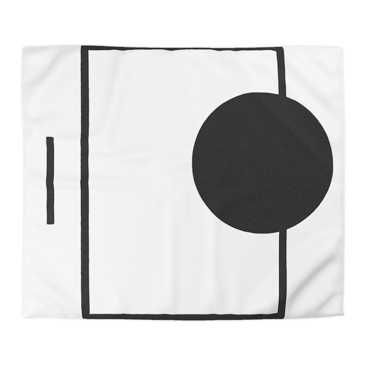 Minimal Eclipse Frame Trio personalized bedding duvets