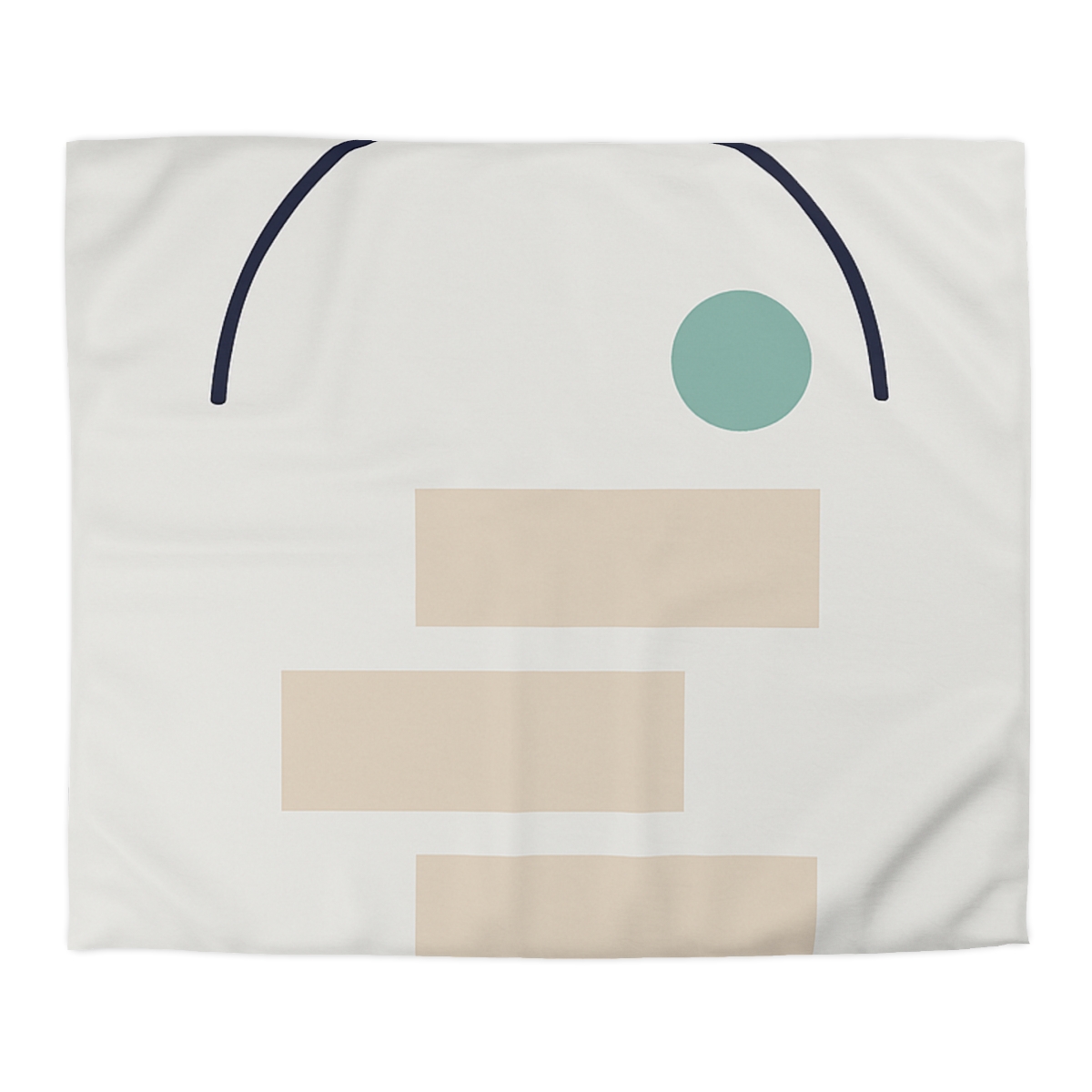 Quiet Arc With Stepped Blocks designer printed duvets