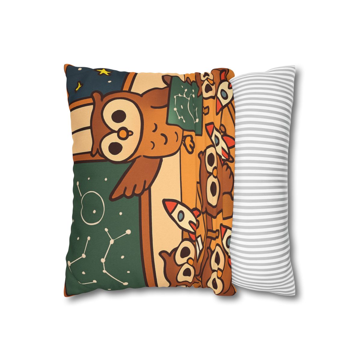 Rocket School Of Owls designer print pillow cases