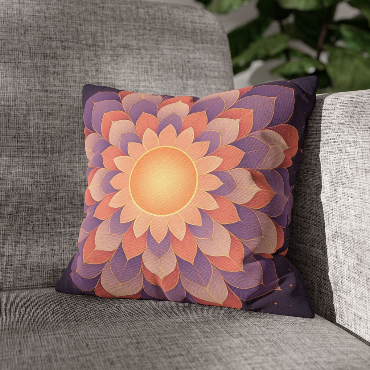 Petal Halo Mandala Drift unique gift pillow cases