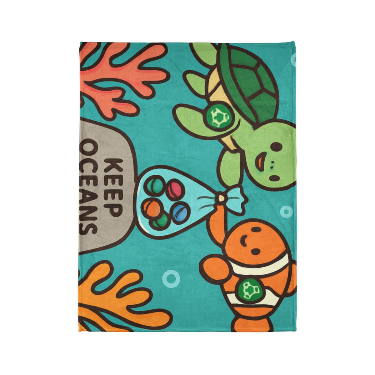 Coral Reef Cleanup Crew warm winter blankets