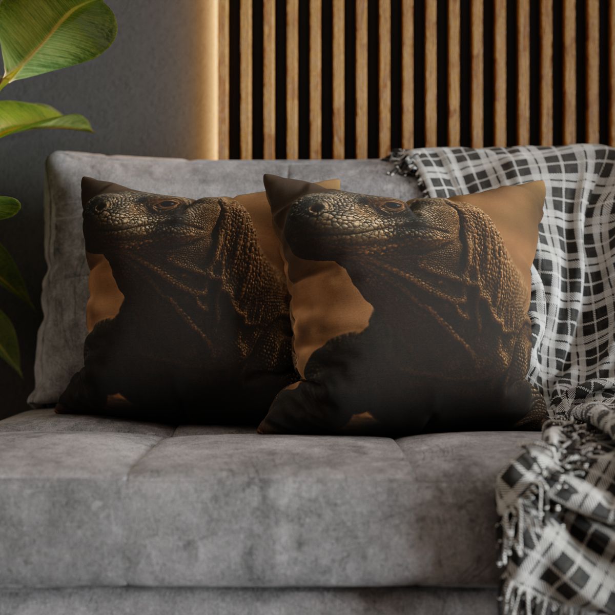 Ancient Sentinel Komodo Dragon custom pillow cases