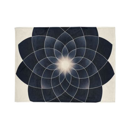 Petal Eclipse Rosette stylish throw blankets