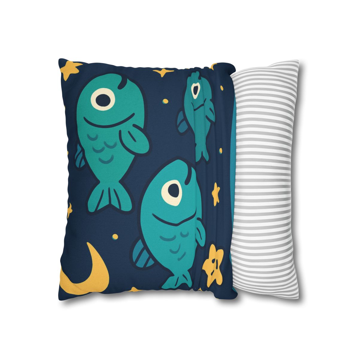 Starry Space Fish School soft cotton pillow cases